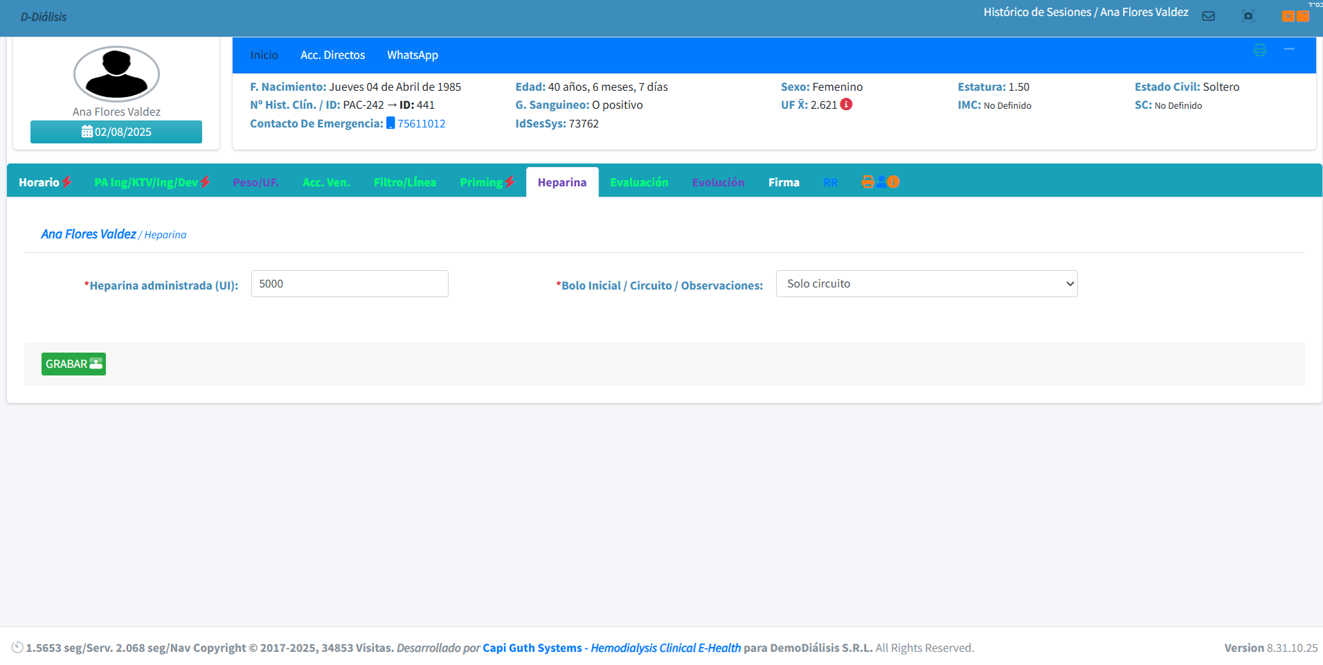 Administración de Heparina